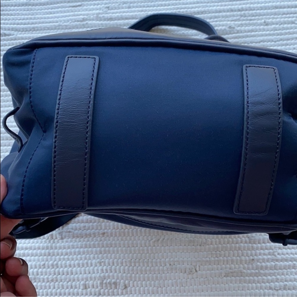 Cole Haan Zerogrand Nylon Backpack Navy Leather Trim Lightweight NWT - Picture 9 of 11